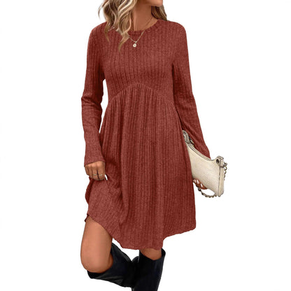 Women's Dress Bohemian Brushed Sunken Stripe