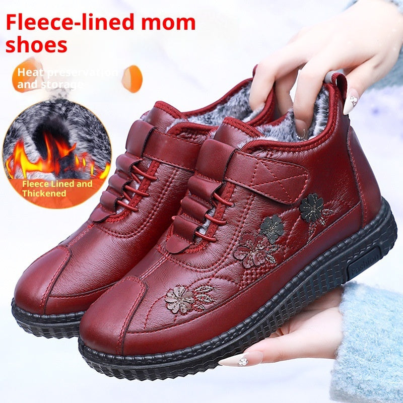 Old Beijing Cloth Shoes Women's Elderly Cotton Winter Fleece-lined Warm Soft SoleOld Beijing Cloth Shoes Women's Elderly Cotton Winter Fleece-lined Warm Soft SoleProduct information: Pattern: Solid color Inner material: Artificial plush Applicable sports: