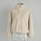Autumn And Winter Warm Zipper Fur Jacket