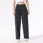 High Waist Drooping Loose Sports Straight Pants Commute Leisure Suit Pants
