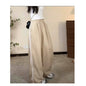 American Striped Sports Pants Female Spring And Autumn Loose Wide Leg Leisure