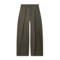 Women's Belt Coat Pleated Trousers