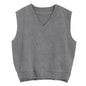 Plus Size V-neck Knitted Vest Women