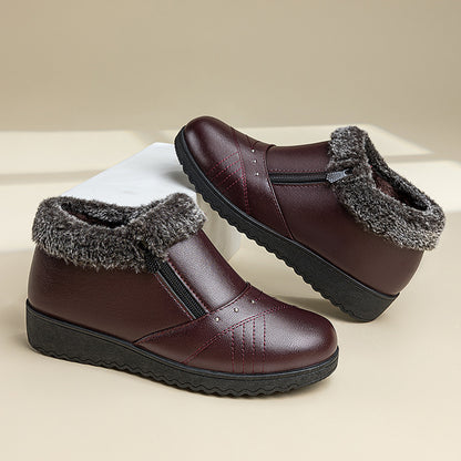Winter Cotton Shoes For Middle-aged And Elderly WomenWinter Cotton Shoes For Middle-aged And Elderly WomenProduct information: Pattern: Solid color Inner material: Artificial short fleece Applicable sports: Universal Color: 807 black, 807 red-brown, 802 b