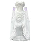 God's Redemption Chinese Style White Gothic Drawstring Mesh Dark Strap Dress Summer