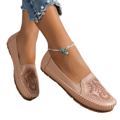 Retro Womens Flat Loafers In A Stylish Vintage Look