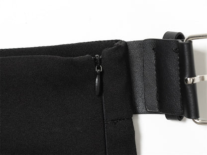 Women's Pure Desire Wide Pleated Belt Culottes