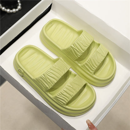 Womens EVA Thick-Soled Slippers With A Step-on-Poop Feel