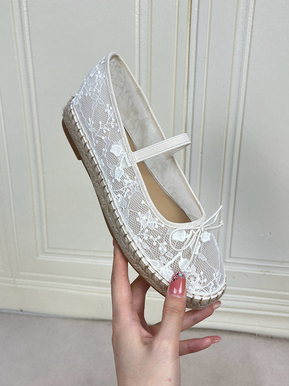 Womens Round-toe Low-top Mesh Chunky-soled Shoes