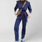 Plaid Retro Graceful And Fashionable Lace-up Trousers