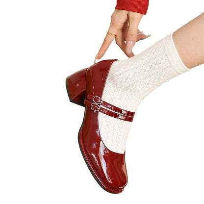 French-style High-heel Mary Jane Shoes For SpringSummer 2025