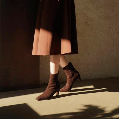 Womens Genuine Leather Snow Boots For Winter Cowhide