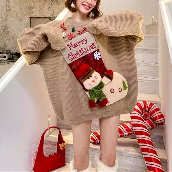 Christmas Sweater Women's Winter Loose