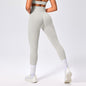 Seamless High-waisted Nine-inch Pants Pleated And Hip-lifting Fitness Pants