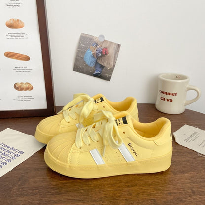 Shell Toe Casual Sneakers For Students Womens