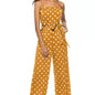 Polka Dot Printing Gallus Siamese Trousers Elegant And Comfortable