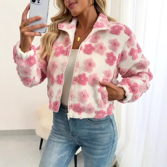 3d Little Flower European And American Coat