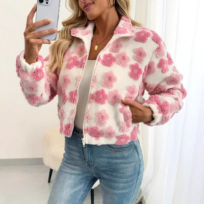 3d Little Flower European And American Coat