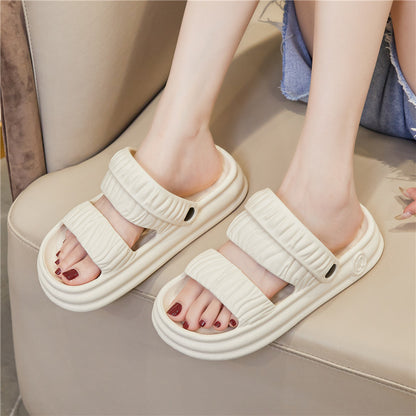 Womens EVA Thick-Soled Slippers With A Step-on-Poop Feel