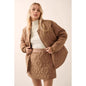 Fashion Flower Silk Line Cotton Jacket Temperament Wild Coat