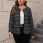 Loose Casual Plaid Cardigan Coat For Women