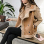 Fashion Casual Women Suede Vest Cardigan