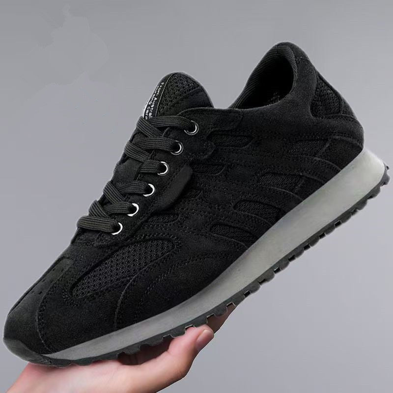 New Spring Summer Men's Shoes Breathable Mesh Fashion Casual All-matching Cortez Product information: Pattern: Letters Applicable sports: Universal Lining material: Mesh Color: gray, brown, black Upper height: Middle top Heel height: low heel (1-3CM) Heel