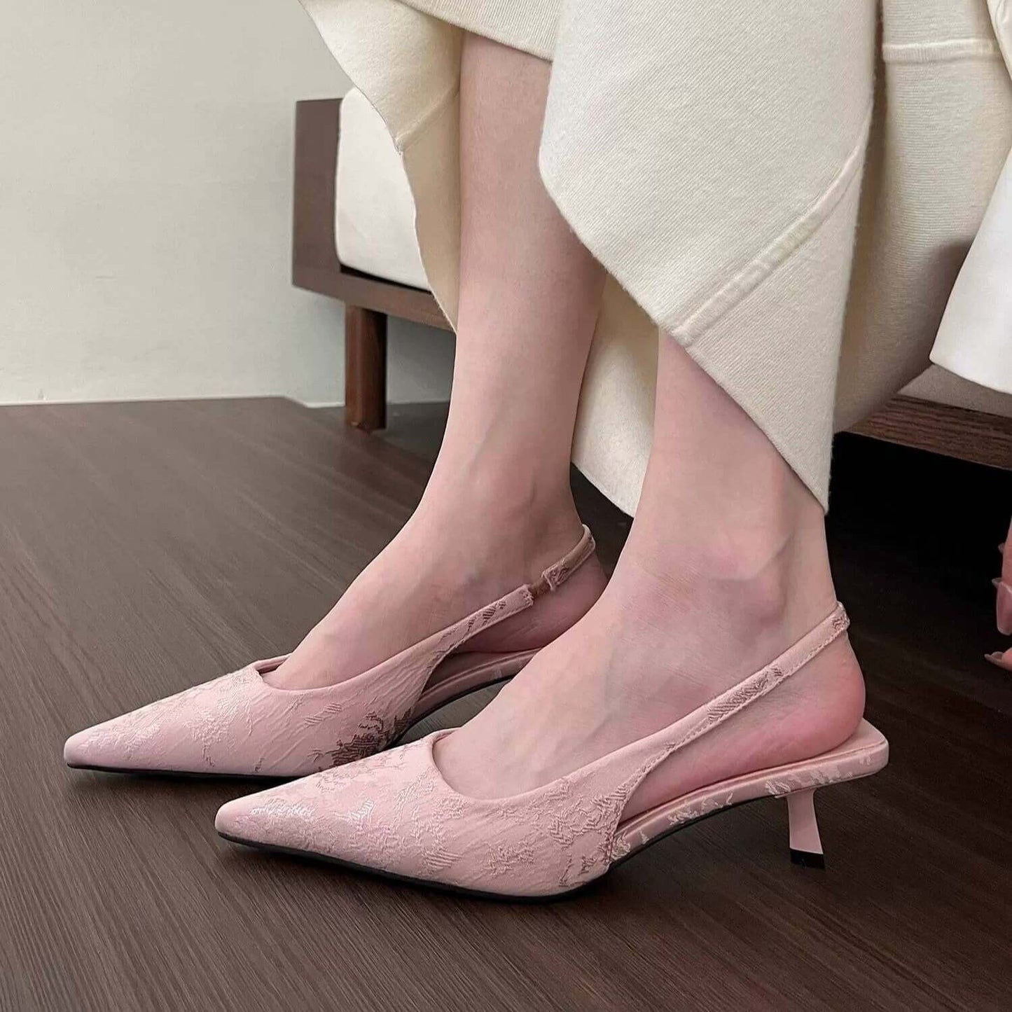 View details for White Suede High Heels Women's Elegant Fashion Stiletto White Suede High Heels Women's Elegant Fashion Stiletto